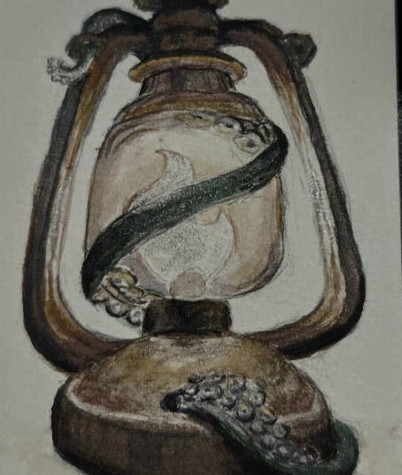 tenta-lantern 5.5"x3.5" $100SOLD